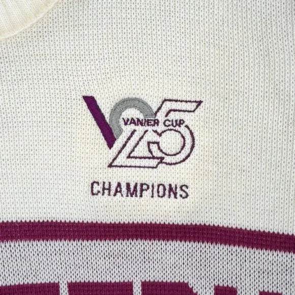 ***SOLD***Vintage College Football 25th Vanier Western Champions Varsity Sweater - Picture 4 of 6